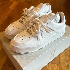 Nike Sage Low AF1 White size 10 Air Force Ones